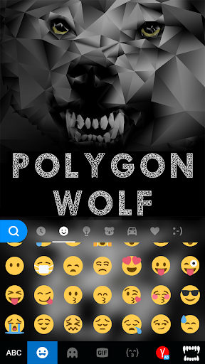 Polygon Wolf Keyboard Theme - عکس برنامه موبایلی اندروید