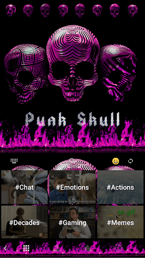 Punk Skull 💀 Keyboard Theme - Image screenshot of android app