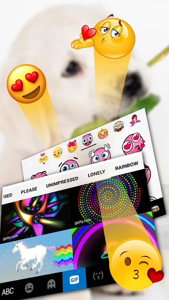 Puppy Love Rose Keyboard Theme - عکس برنامه موبایلی اندروید