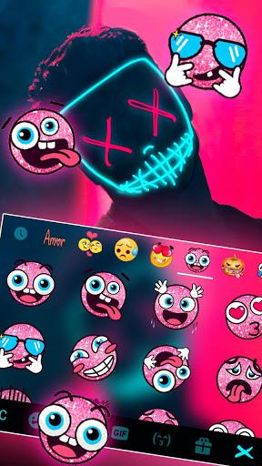 Purge Led Cool Man Keyboard Theme - عکس برنامه موبایلی اندروید