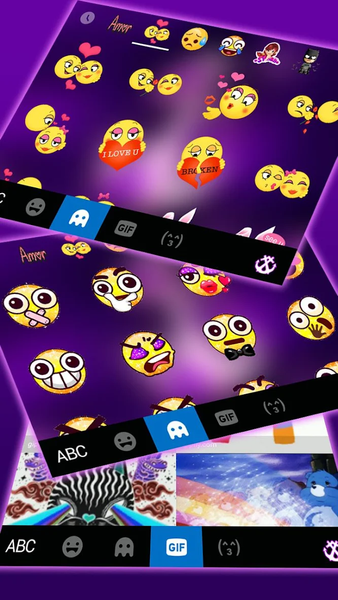 Purple Anchor Keyboard Theme - Image screenshot of android app
