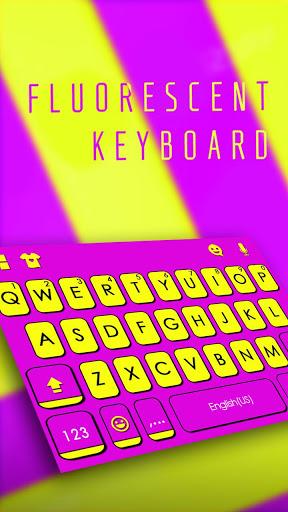 Purple Yellow Stripes Keyboard Theme - عکس برنامه موبایلی اندروید