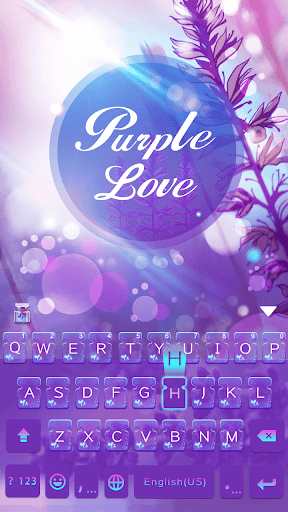 Purple Love Emoji Keyboard - عکس برنامه موبایلی اندروید