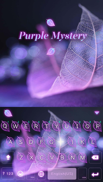 Purple Mystery Emoji Keyboard - Image screenshot of android app