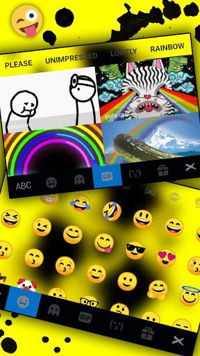 Radioactive Warning Sign Keyboard Theme - عکس برنامه موبایلی اندروید