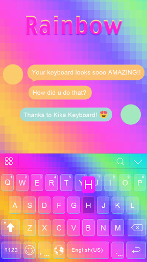 rainbow Theme - Image screenshot of android app