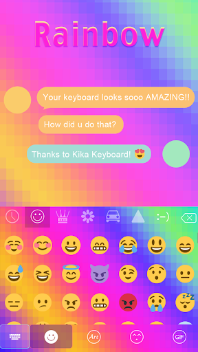 rainbow Theme - Image screenshot of android app