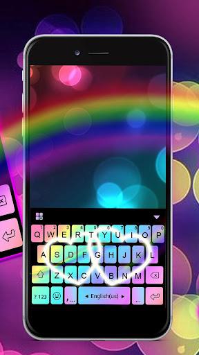 Rainbow Love Fonts Keyboard - Image screenshot of android app