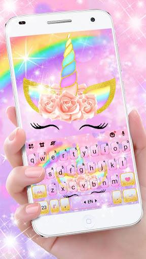 Rainbow Rose Unicorn Theme - عکس برنامه موبایلی اندروید