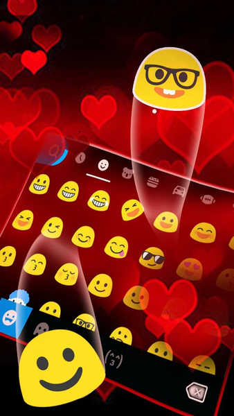 Red Balloon Hearts Theme - عکس برنامه موبایلی اندروید