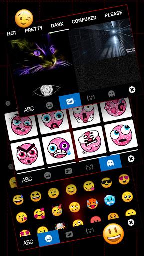 Red Heartbeat Live Keyboard Ba - Image screenshot of android app