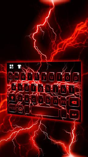 Red Lightning Theme - Image screenshot of android app