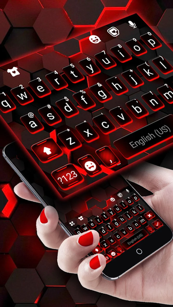 Red Tech 2 Theme - Image screenshot of android app