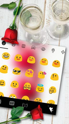 Red Valentines Love Keyboard Theme - عکس برنامه موبایلی اندروید