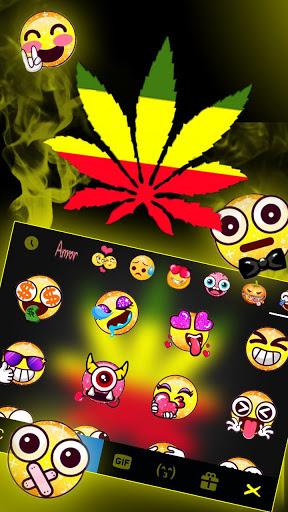 Reggae Style Leaf Keyboard Theme - عکس برنامه موبایلی اندروید