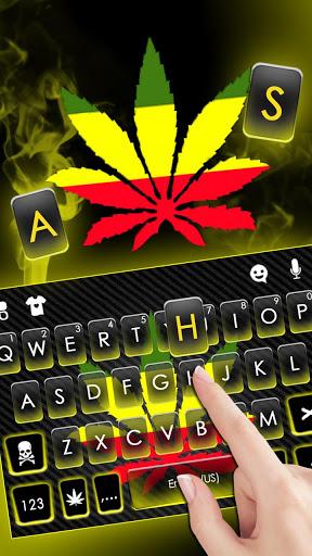Reggae Style Leaf Keyboard Theme - Image screenshot of android app