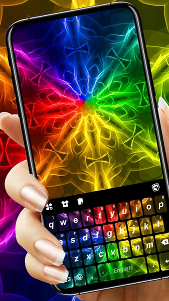 RGB Geometric Colors Theme - Image screenshot of android app