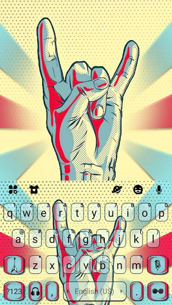 Rock And Roll Keyboard Theme - Image screenshot of android app