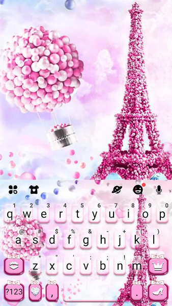 Romantic Paris Tower Theme - Image screenshot of android app