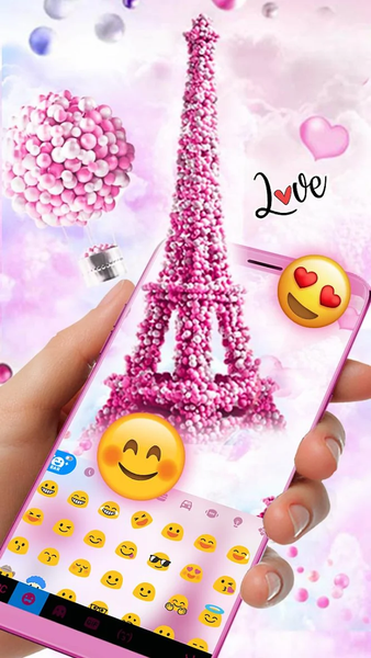 Romantic Paris Tower Theme - Image screenshot of android app