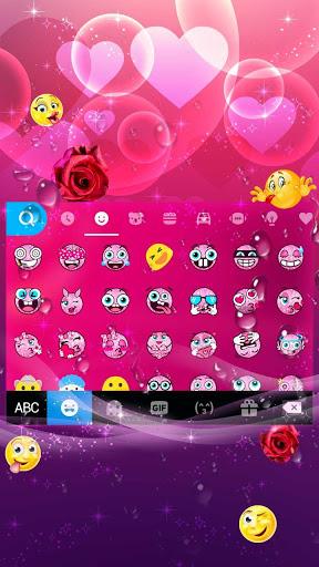 Romantic Rose Keyboard Theme - Image screenshot of android app