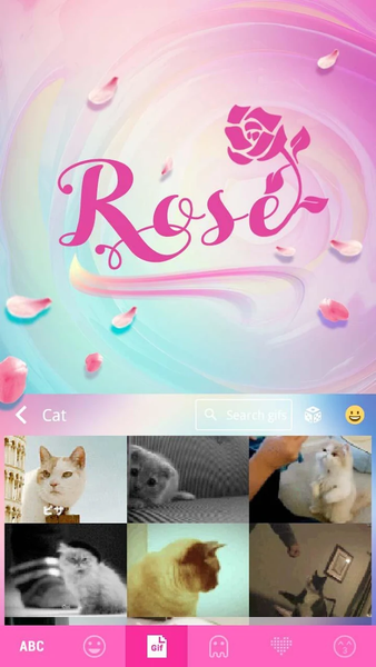 Rose Keyboard Theme - عکس برنامه موبایلی اندروید