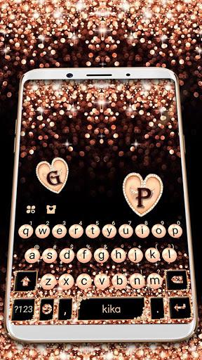 Gold Rose Pearl Luxury Keyboar - عکس برنامه موبایلی اندروید