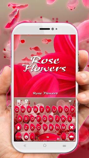 Love Rose Keyboard Theme - Image screenshot of android app