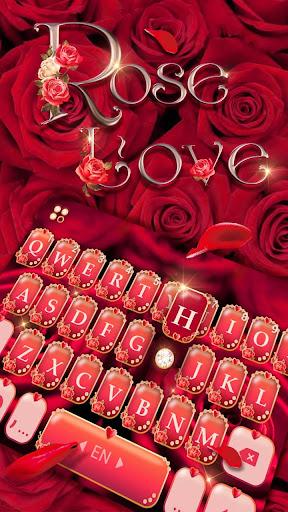 Rose Love Keyboard Theme - عکس برنامه موبایلی اندروید
