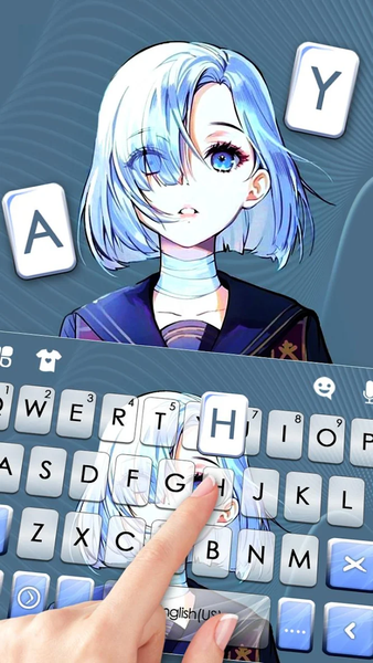 Sailor Anime Girl Keyboard Theme - Image screenshot of android app