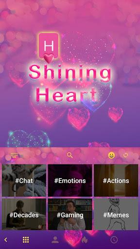 Shining Heart Keyboard Theme - عکس برنامه موبایلی اندروید