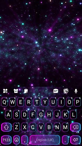 Shiny Galaxy Live Keyboard Background - عکس برنامه موبایلی اندروید