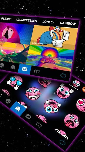 Shiny Galaxy Weed Theme - Image screenshot of android app