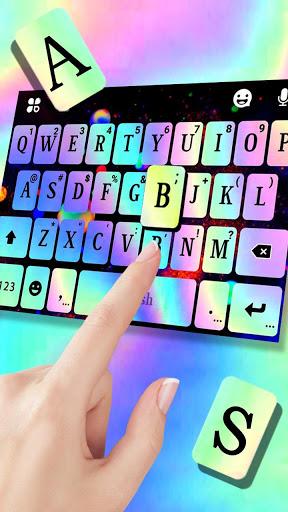 Shiny Laser Keyboard Theme - Image screenshot of android app