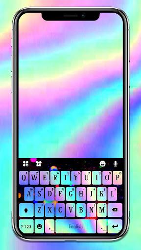 Shiny Laser Keyboard Theme - Image screenshot of android app