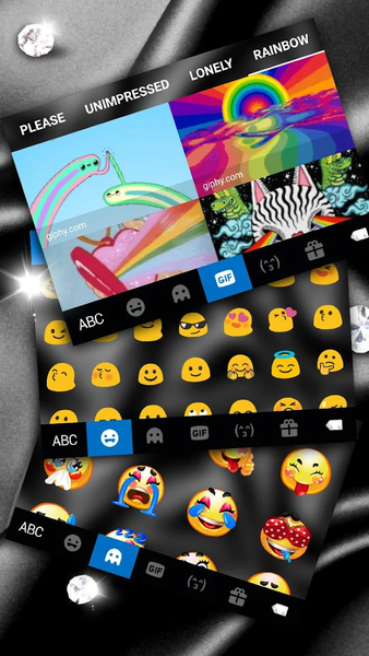 Silver Luxury Silk Keyboard Th - عکس برنامه موبایلی اندروید