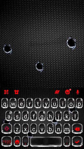Silver Metal Keyboard Theme - عکس برنامه موبایلی اندروید