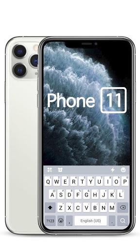 Silver Phone 11 Pro Keyboard T - عکس برنامه موبایلی اندروید