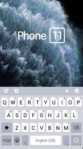 Silver Phone ۱۱ Pro Keyboard T - عکس برنامه موبایلی اندروید