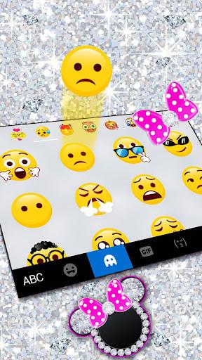 Diamond Pink Minnies Keyboard - Image screenshot of android app