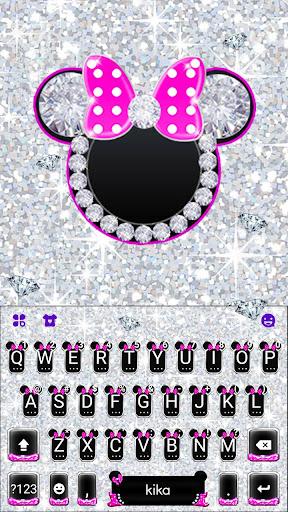 Diamond Pink Minnies Keyboard - Image screenshot of android app