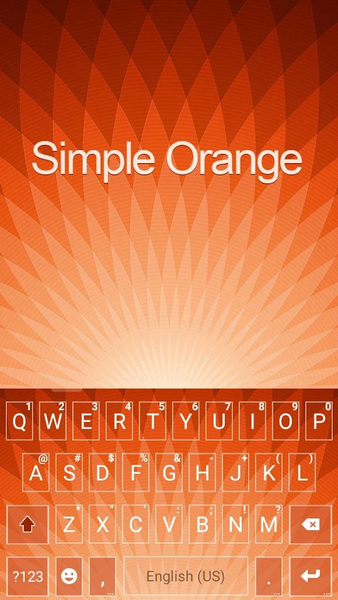 Simple Orange Theme - عکس برنامه موبایلی اندروید