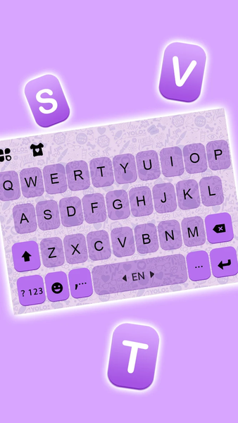 Simple Purple SMS Theme - Image screenshot of android app