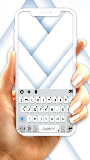 Simple White Keyboard Theme - Image screenshot of android app