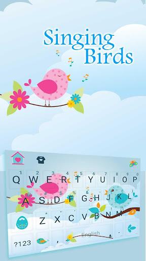 Singing Birds Keyboard - عکس برنامه موبایلی اندروید