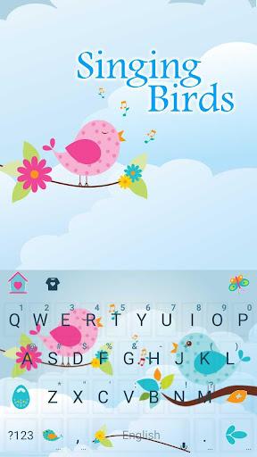 Singing Birds Keyboard - عکس برنامه موبایلی اندروید