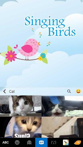 Singing Birds Keyboard - Image screenshot of android app
