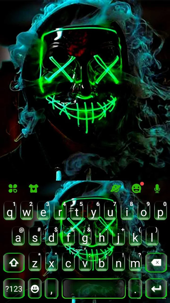 Smokey Neon Purge Mask Keyboar - عکس برنامه موبایلی اندروید