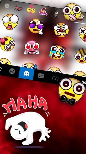 Smokey Red Sharingan Keyboard Theme - عکس برنامه موبایلی اندروید