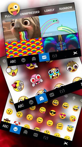 Smokey Red Sharingan Keyboard Theme - عکس برنامه موبایلی اندروید